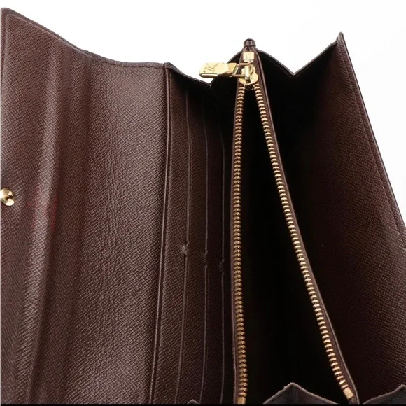 Louis Vuitton Damier Ebene Leather Sarah Wallet - Picture 5 of 5